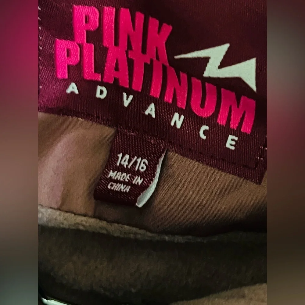 Pink platinum kids jacket new size 14/16